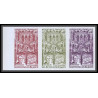France N°1575 bal Petits Lits Blancs Bailly compositeur musique music color proof Non dentelé imperf ** MNH LOT DE 12