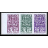 France N°1575 bal Petits Lits Blancs Bailly compositeur musique music color proof Non dentelé imperf ** MNH LOT DE 12