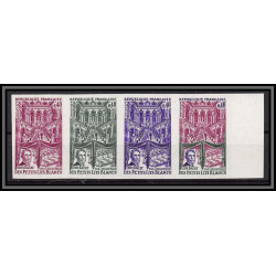 France N°1575 bal Petits Lits Blancs Bailly compositeur musique music trial color proof Non dentelé imperf ** MNH bande 