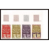 France N°1575 bal Petits Lits Blancs Bailly compositeur musique music trial color proof Non dentelé imperf ** MNH bande 