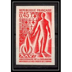 France N°1781 déclaration des Droits de l'Homme 1973 Essai trial proof Non dentelé ** imperf 