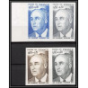 France N°1827 Eugene Thomas résistance France au Combat guerre 1939/45 lot de 4 Essai proof) Non dentelé imperf **