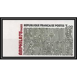 France N°1832 Arphila 75 Paris graphisme Non dentelé imperf ** MNH