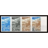 France N°1904 Thiers coutellerie couteau knife bande de 4 Essai (trial color proof) Non dentelé imperf ** MNH