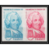 France N°2029 Bercheny militaire guerre war hongrie hungary paire Essai (trial color proof) Non dentelé imperf **