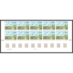 France N°2136 La sente du chou de Pissarro Tableau (Painting) Non dentelé ** MNH (Imperf) bloc 10 cote 850