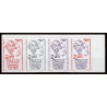 France N°2143 liberté de la Presse renaudot girardin 1981 freedom media bande 4 strip Essai proof Non dentelé imperf ** 