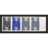 France N°2145 HEC (haute ecole de commerce school) trial color proof Non dentelé imperf ** MNH bande 4 couleurs 