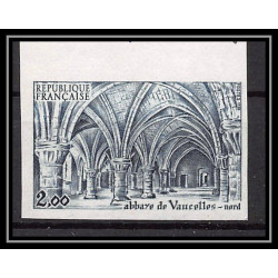 France N°2160 Abbaye de Vaucelle église church nord Essai (trial color proof) Non dentelé imperf ** 