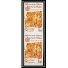 France N°2171 chasse Hotel de Guénégand cerf sculpture deer hunting Essai color proof Non dentelé imperf ** MNH paire