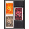 France N°2206 Métiers d'Art. La ferronnerie Essai (trial color proof) Non dentelé ** MNH (Imperf) lot de 3 multicolore