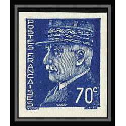France N°510 marechal petain Non dentelé ** MNH (Imperf) 