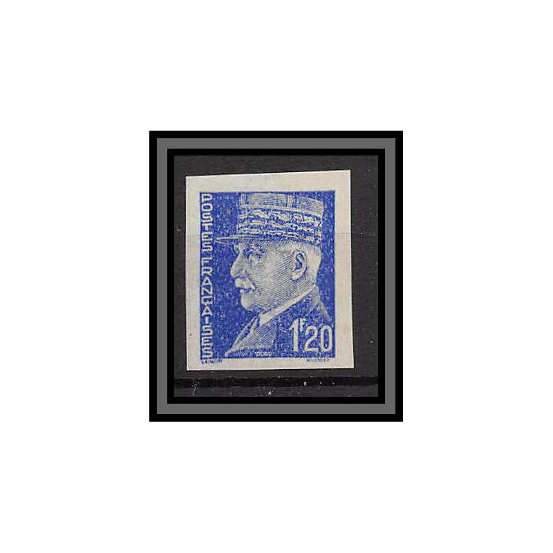 France N°515 marechal petain Non dentelé (Imperf) essai de couleur trial color proof