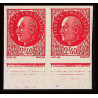 France N°519 marechal petain paire bord de feuille Non dentelé ** MNH (Imperf) 