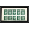 France N°521 b pétain bloc de 10 Non dentelé ** MNH (Imperf)