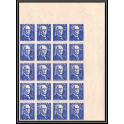 France N°599 physicien (physic) Edouard Branly Non dentelé ** MNH (Imperf) bande de 20 cote maury 700+ euros