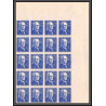 France N°599 physicien (physic) Edouard Branly Non dentelé ** MNH (Imperf) bande de 20 cote maury 700+ euros