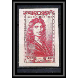 France N°612 Moliere acteur actor theatre 1944 Non dentelé ** MNH (Imperf)