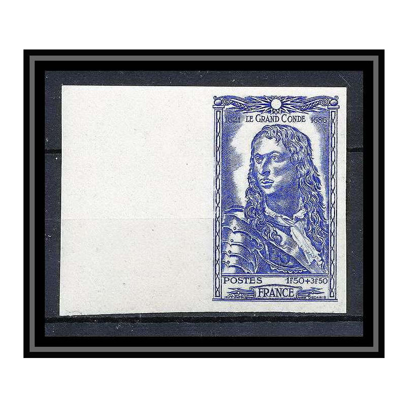 France N°615 Louis II prince Grand Condé duc d'Enghien Non dentelé ** MNH (Imperf)
