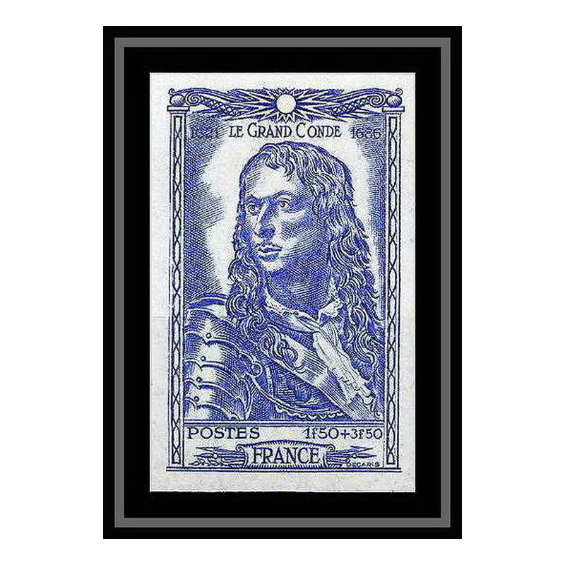 France N°615 Louis II prince Grand Condé duc d'Enghien Non dentelé ** MNH (Imperf)