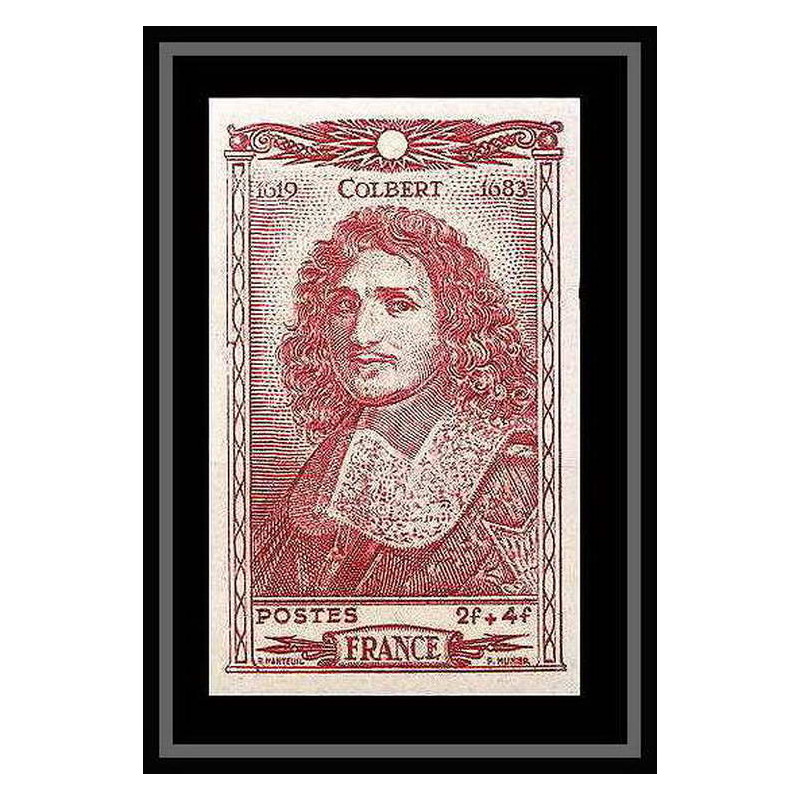 France N°616 Colbert ministre de Louis XIV 1944 Non dentelé ** MNH (Imperf)