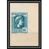 France N°636 Marianne Série d'Alger Non dentelé (Imperf) coin de feuille essai trial color proof