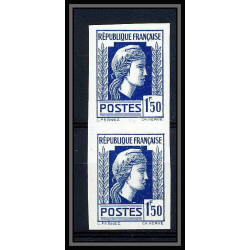 France N°639 Marianne Série d'Alger Non dentelé ** MNH (Imperf)