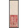France N°665 Cathédrales Amiens (église church) bord de feuille Non dentelé ** MNH (Imperf)
