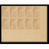 France N°738 sarah Bernhardt bloc 10 Non dentelé ** MNH (Imperf) cote maury 1000.00 euros