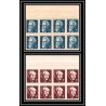 France N°820/821 paul Langevin Jean Perrin physique chimie physic Non dentelé ** MNH Imperf bloc 8 cote dallay 440 EUROS