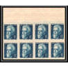 France N°820/821 paul Langevin Jean Perrin physique chimie physic Non dentelé ** MNH Imperf bloc 8 cote dallay 440 EUROS