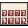 France N°820/821 paul Langevin Jean Perrin physique chimie physic Non dentelé ** MNH Imperf bloc 8 cote dallay 440 EUROS