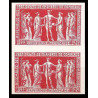 France N°849 Chambres de commerce union francaise paris paire Non dentelé ** MNH (Imperf)