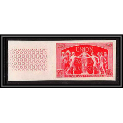France N°852 upu 1949 cote 200 Essai proof Non dentelé imperf ** mnh rouge cote maury 260 euros