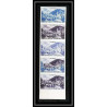 France N°976 Série touristique Lourdes bande de 5 Essai (trial color proof) Non dentelé imperf ** MNH