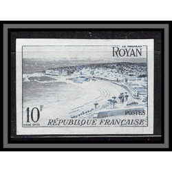 France N°978 Série touristique Royan Essai proof Non dentelé imperf Sans gomme no gum (*) 1954