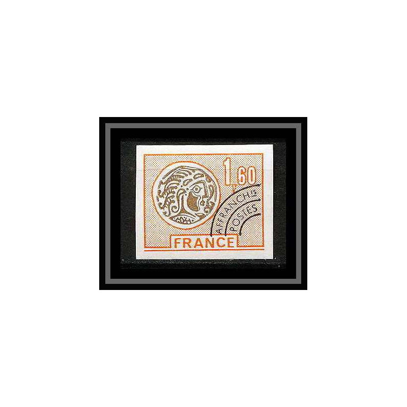 France préoblitere PREO N°144 Monnaie gauloise Essai (trial color proof) Non dentelé imperf ** MNH
