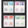 France préoblitere PREO N°150/153 paire signe du zodiaque zodiac sign lot de 8 Essai proof Non dentelé imperf **