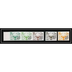 France préoblitere PREO N°152 capricorne signe du zodiaque zodiac sign lot de 5 Essai proof) Non dentelé (imperf **