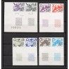 France préoblitere PREO N°154 / 157 signe du zodiaque zodiac sign lot de 8 Essai proof Non dentelé imperf **