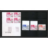 France préoblitere PREO N°168 Pierrefonds chateau castle Essai (trial proof) lot de 7 Non dentelé imperf ** MNH