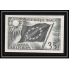 France Service N°20 conseil de l'europe europa drapeau flag Essai proof Non dentelé imperf ** mnh