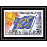 France Service N°34 conseil de l'europe europa drapeau flag Non dentelé ** MNH (Imperf)