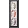 France Taxe N°103 insectes coleopteres beetle insects Essai trial proof Non dentelé ** imperf bande de 3 couleurs 