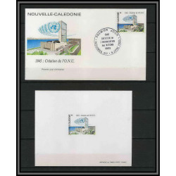 Nouvelle calédonie épreuve de luxe / deluxe proof + FDC Premier jour N° 685 ONU Nations unies (uno - united nations)