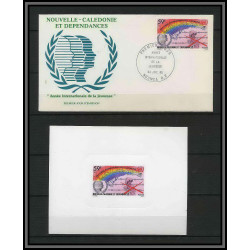 Nouvelle calédonie épreuve de luxe / deluxe proof FDC N° 507 année internationale de la Jeunesse (Childhood & youth )