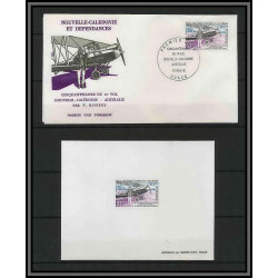 Nouvelle calédonie épreuve de luxe / deluxe proof FDC Premier jour N° 219 roffrey liaison postale calédonie australie 