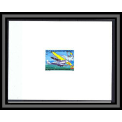 Nouvelle calédonie épreuve de luxe / deluxe proof poste aérienne N° 247 avion (plane) biplan liaison régulière 