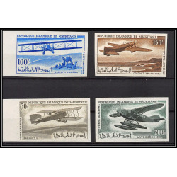 94095b y&t PA N°67/60 Avions airplanes couzinet latécoère breguet mauritanie Essai proof Non dentelé imperf ** MNH 1966