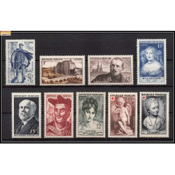 1950 année complète neufs ** cote 15 euros PARFAIT état sauf celebrites 867/872